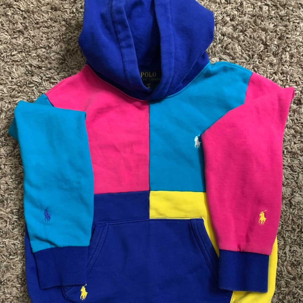 Ralph Lauren Boys Color Block Hoody